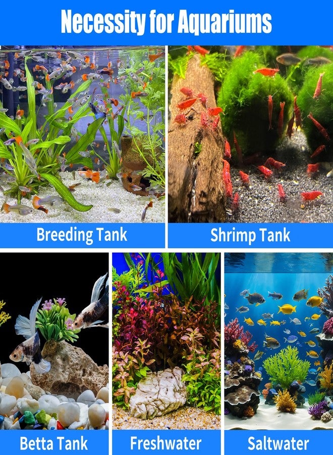 AQUANEAT مجموعة أكوانيت من 6 قطع من إسفنجات الترشيح المسبق لأحواض السمك، مناسبة لصغار الروبيان والأسماك، بفتحة دخول 0.8 بوصة، مع غطاء إسفنجي بديل. - Image 5